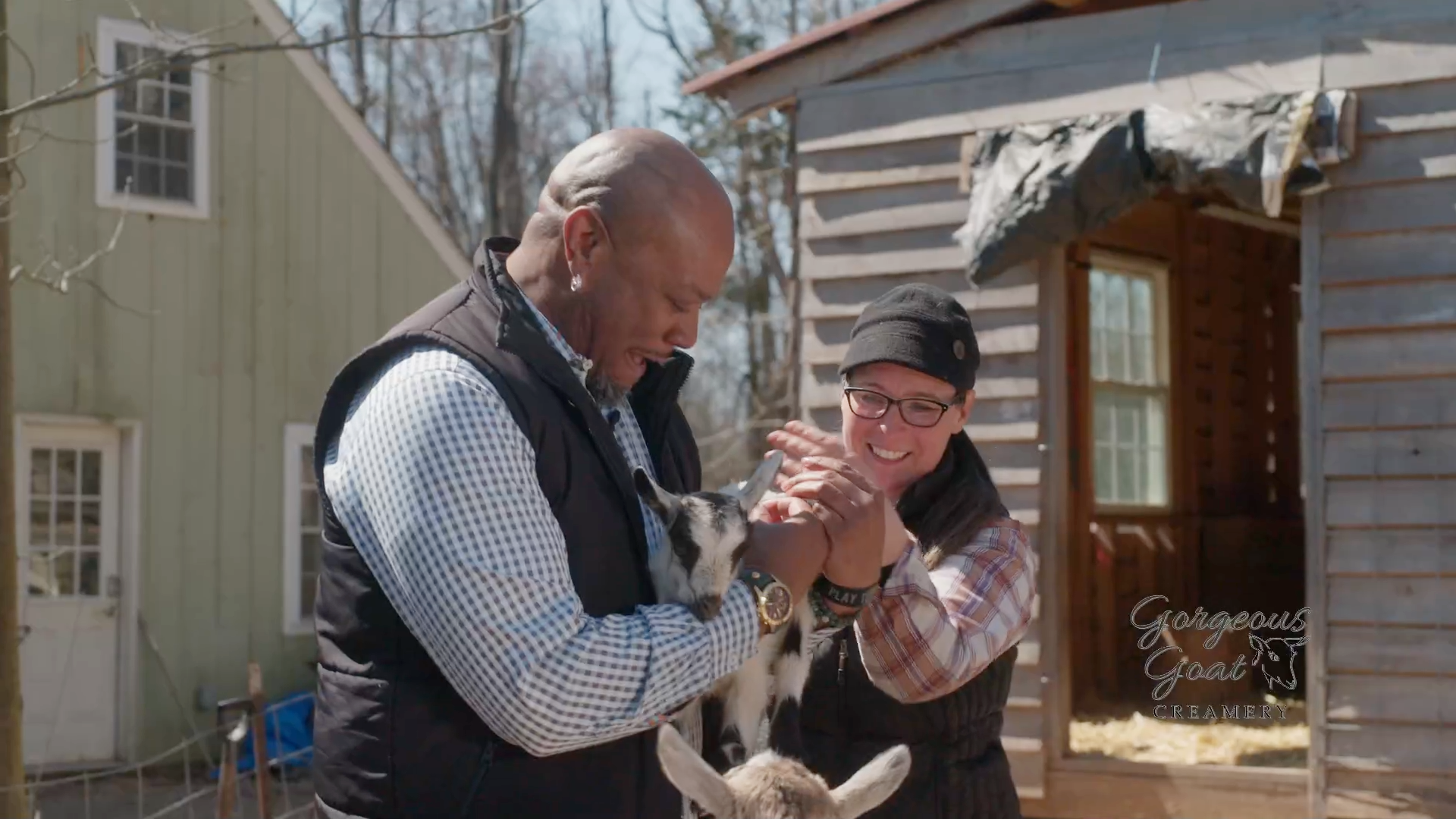 Chef Aaron McCargo Jr at Gorgeous Goat Creamery