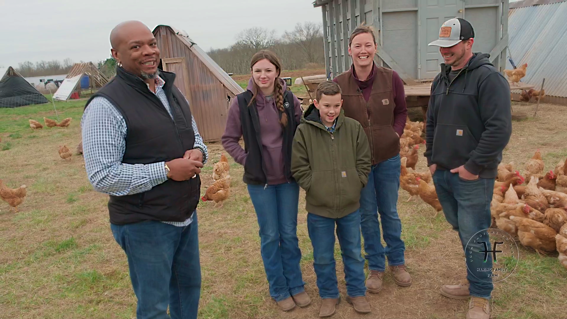 Chef Aaron McCargo Jr at Haring Family Farm